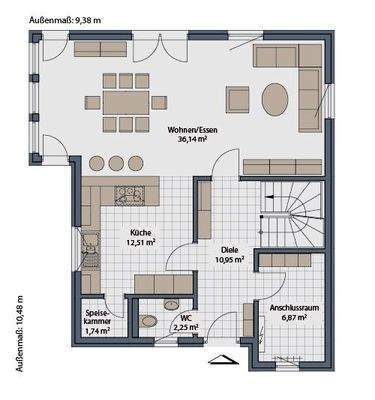 Grundriss Erdgeschoss