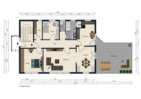 Grundrisse Erdgeschoss