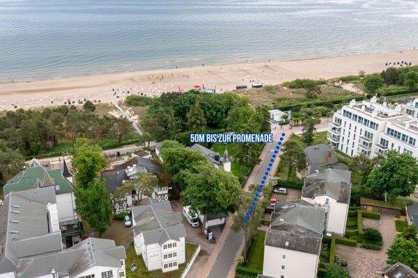 Promenade und Ostsee nur 50 m entfernt