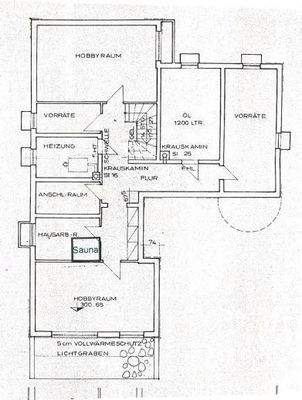 Grundriss Souterrain