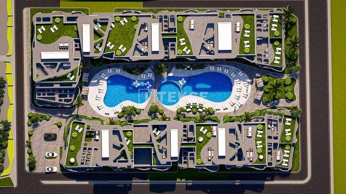 Apartments for Sale in Advanced Complex in North Cyprus Yeniboğaziçi