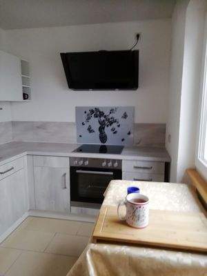 Kü , Platz für Tisch u  Stühle