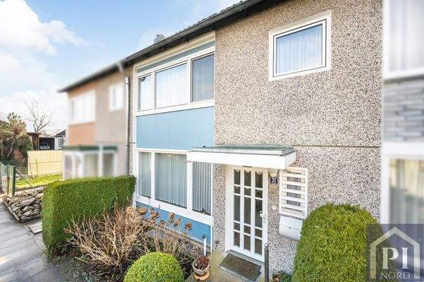 Überdachter Eingangsbereich