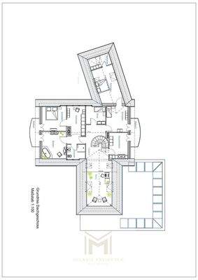 Dachgeschoss M.1-100 DIN A3
