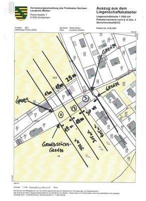 Questenberg Meißen vor Grundstücksteilung