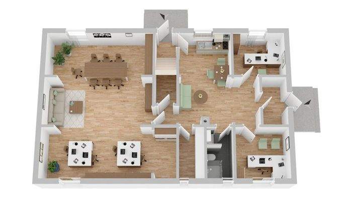 Grundriss Erdgeschoss Gewerbefläche