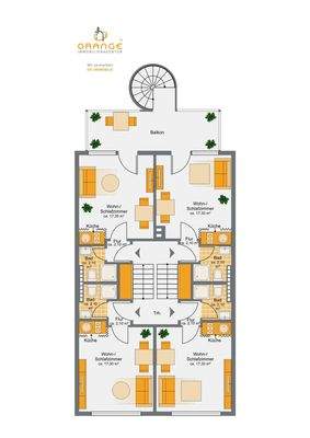 Grundriss - exemplarisch 2. OG