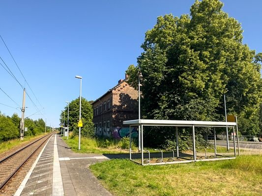 Blick vom Bahnhof