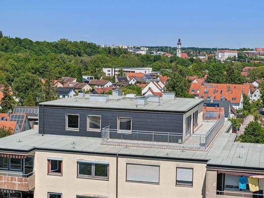 Blick auf die St. Georg Kirche