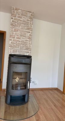 Wohnzimmer mit Kaminofen