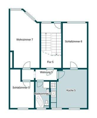 Grundriss Skizze 5.OG
