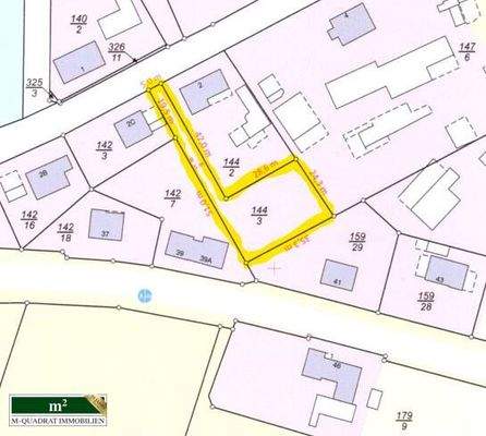 Bemaßter Lageplan gekennzeichnet - GRS Wichmannsburg