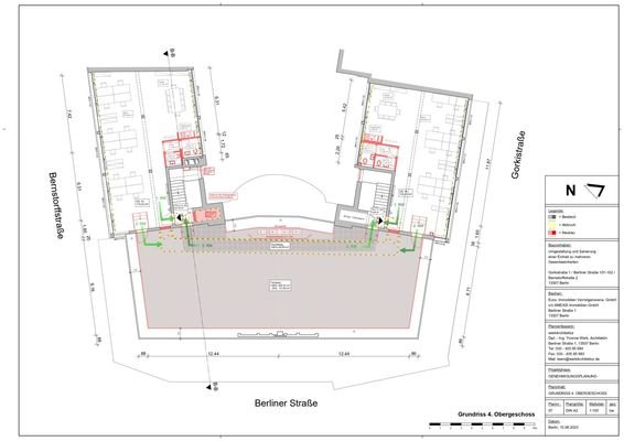 Grundriss 4. OG + Terrasse