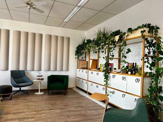 Blick auf die Locker-Schränke