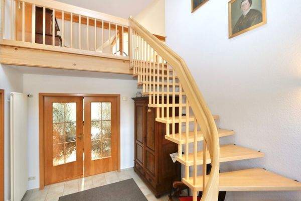 Hinauf ins Dachgeschoss 