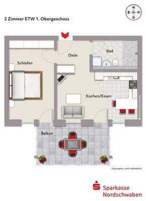 Grundriss - Wohnung 5