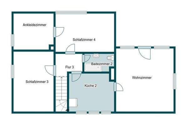 Grundriss Skizze 1.OG