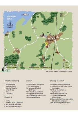 Mitten auf der Halbinsel Schwansen zwischen Schlei, Ostsee und Eckernförder Bucht