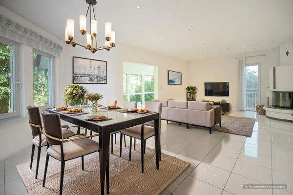 Wohn-Essbereich -Visualisiert