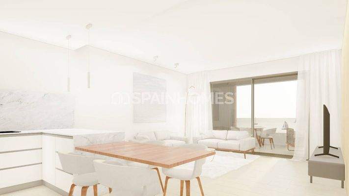 Flats with Community Pool near the Beach in Villajoyosa