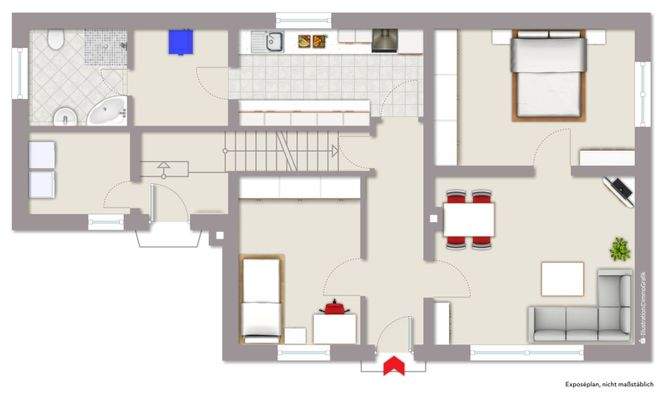 Exposeplan Erdgeschoss