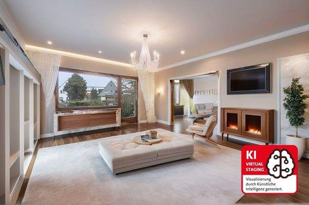 Lichtdurchflutetes Wohnzimmer