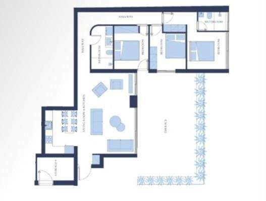 Projekt im Süden Kretas in Strandnähe mit Meerblick und Pool - Villa-Apartment Plakias