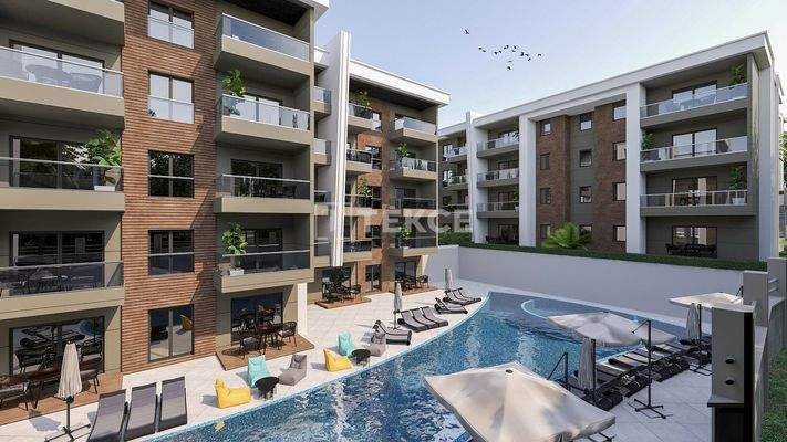 Low-Rise Apartments in a Gated Complex in Kuşadası