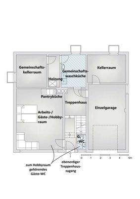 ebenerdiges Untergeschoss
