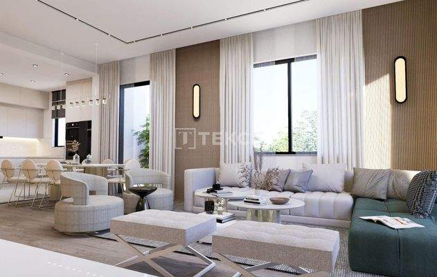 Houses in Complex Close to Forest in Antalya Duzlercami