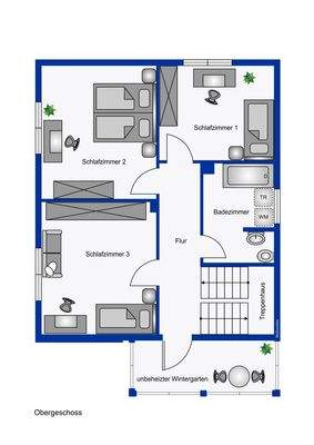 Grundriss: 1.Obergeschoss