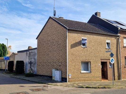 Eckansicht des Hauses