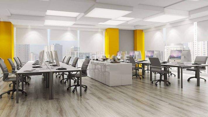 Offices on the Main Road Near the Metro in İstanbul