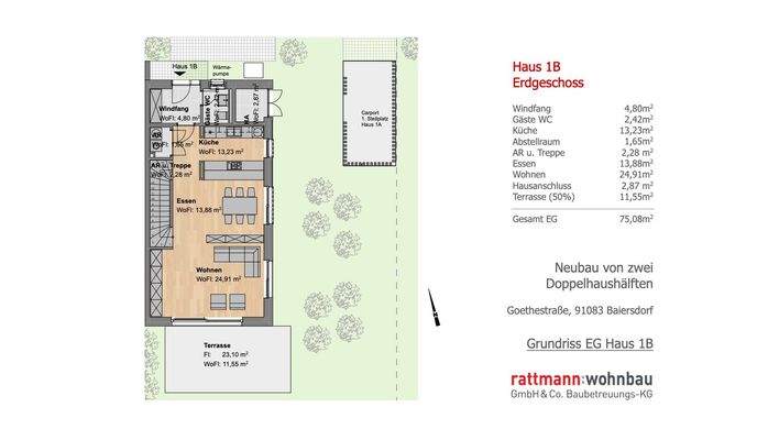 Grundriss Erdgeschoss