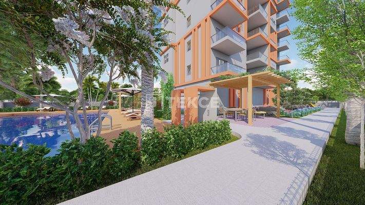 Stylish Apartments in a Complex with Facilities in Erdemli, Mersin