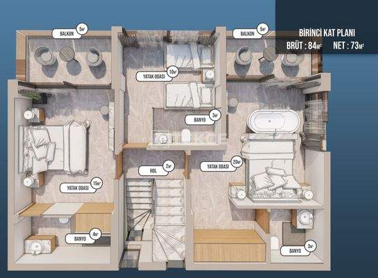 5-Bedroom Villa with Rich Features in Fethiye Muğla