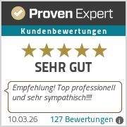 ProvenExpert-Bewertungssiegel Pfund Immobilien