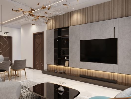 1 BHK TV Unit View R2
