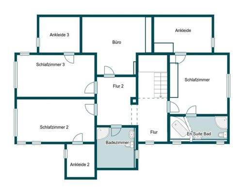 Grundriss Skizze 1.OG