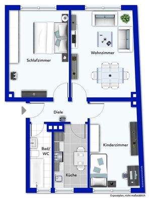 Grundriss Wohnung
