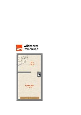 Grundriss Untergeschoss teilunterkellert