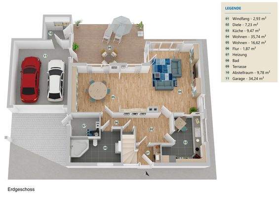 Grundriss Erdgeschoss