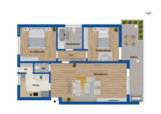 Grundriss 3. Obergeschoss