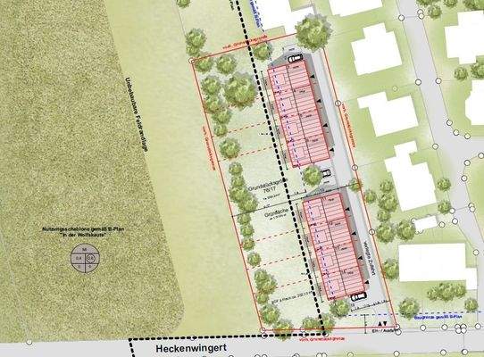 Machbarkeitsstudie 8 Reihenhäuser