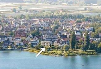 Foto Grundstück mit Haus, Visualisierung