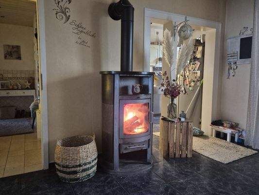 Kaminofen Esszimmer