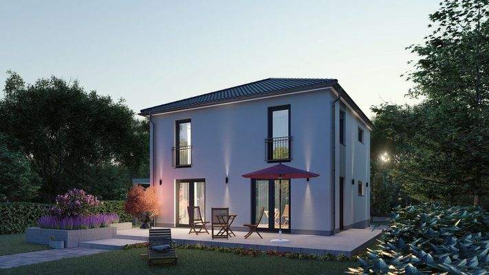 EFH Sienna Visualisierung_Dämmerung