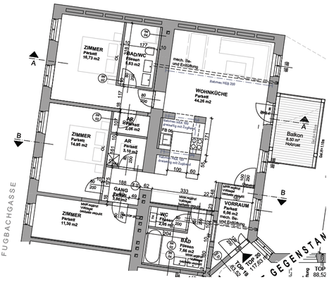 Grundriss - Wohnung