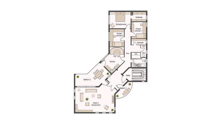 Grundriss Obergeschoss