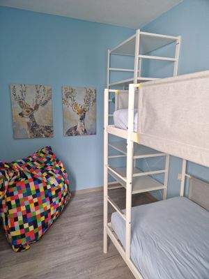 Schlafzimmer mit Etagenbett